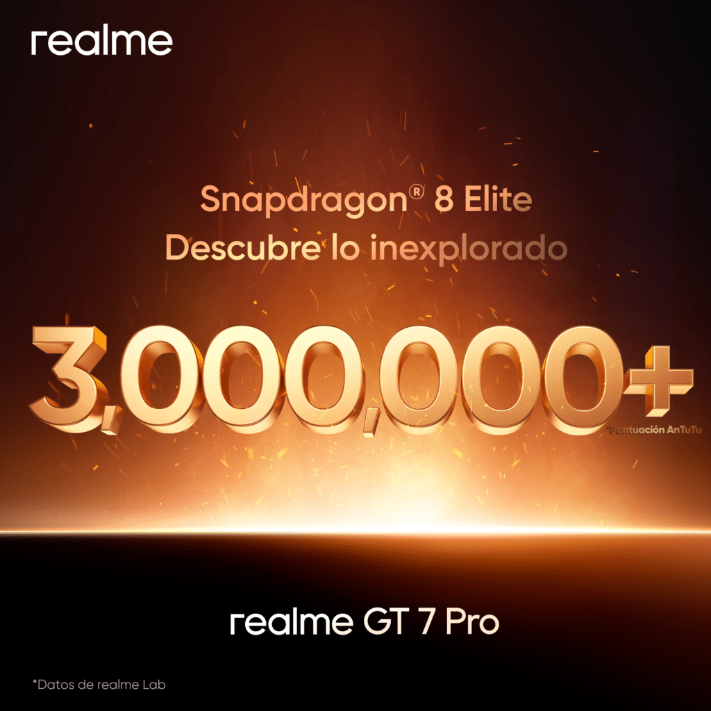 realme anuncia la llegada a España del GT 7 Pro, primer móvil con Snapdragon 8 Elite