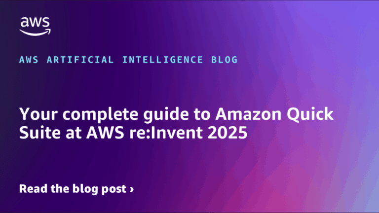 Guía Completa de Amazon Quick Suite en AWS re:Invent 2025 | Internet Útil