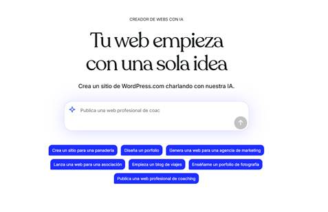 Cómo crear una página web con la IA de WordPress.com 1