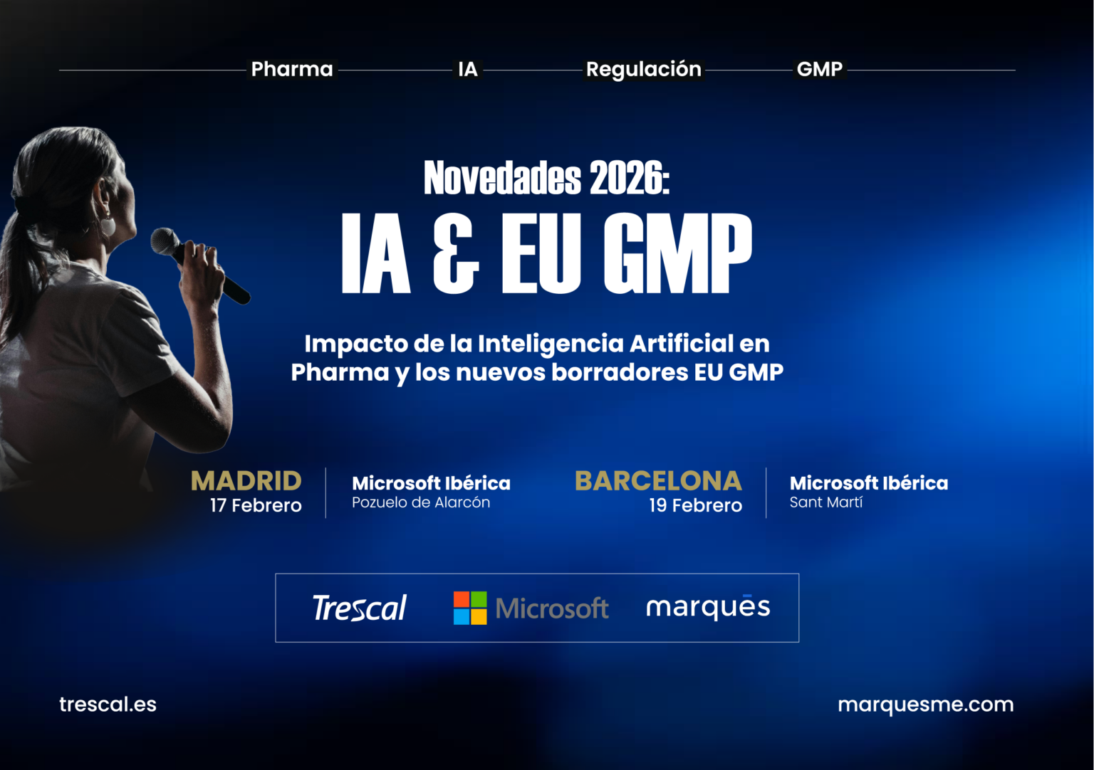 Trescal y Marqués, con Microsoft, presentan las novedades sobre EU GMP e IA para la industria farmacéutica