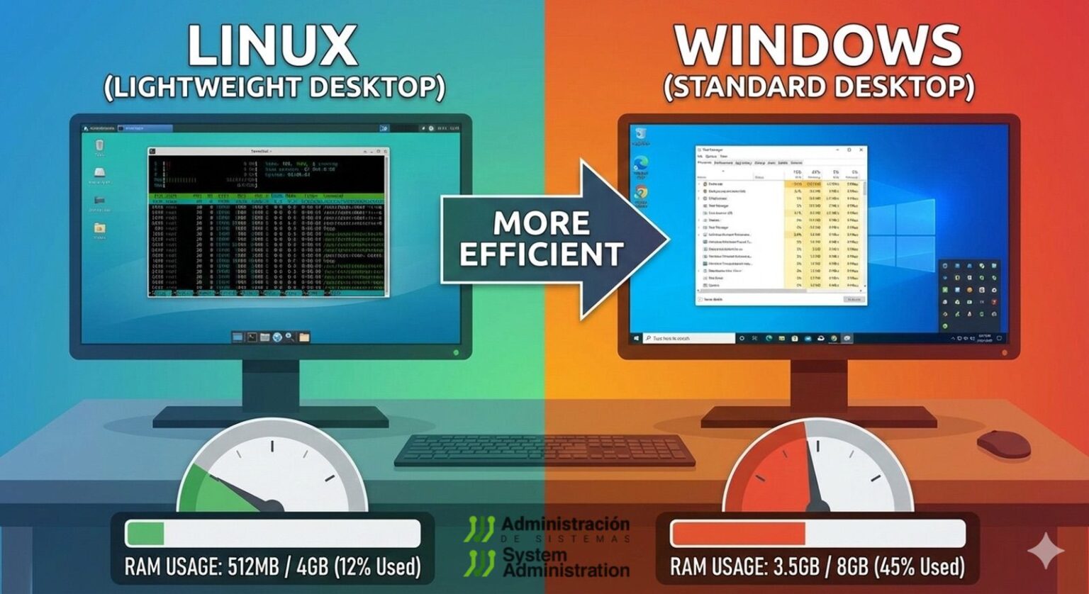 Por qué GNU/Linux “ocupa poca RAM” (y por qué eso también es una ...