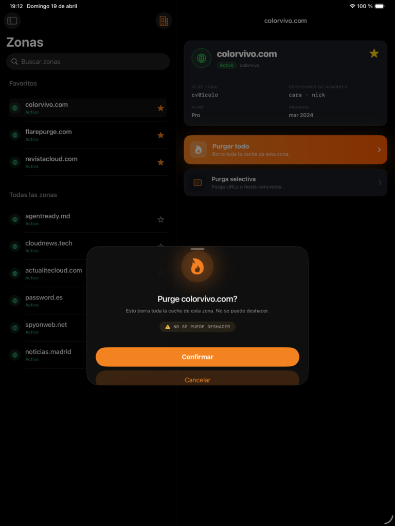 FlarePurge: la app que simplifica purgar la caché de Cloudflare desde el móvil 1